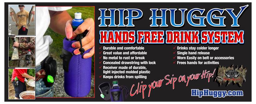 Small Hands Free Beer & Drink Holder/Carrier (PURPLE) - Hip Huggy