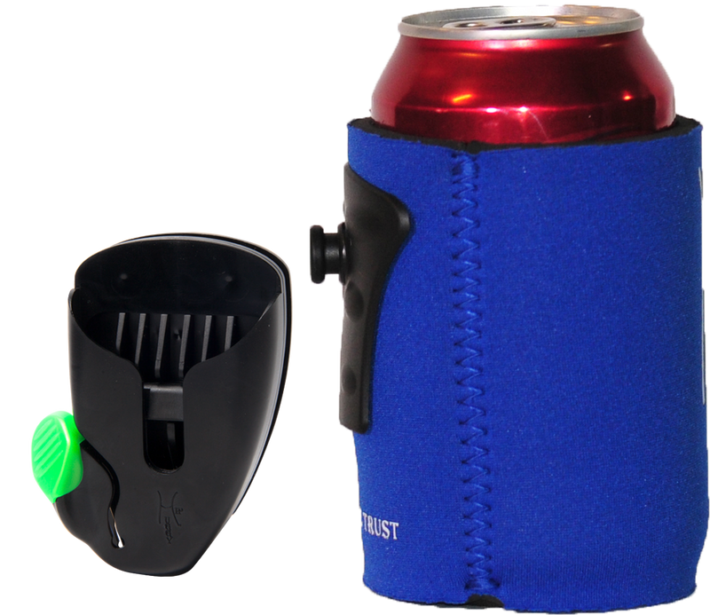 Small Hands Free  Beer & Drink Holder/Carrier (BLUE)
